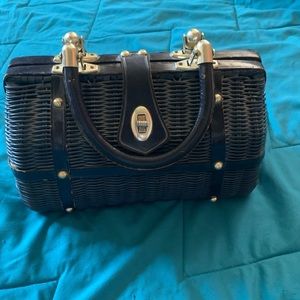 Vintage Navy Blue Marchioness Handbag